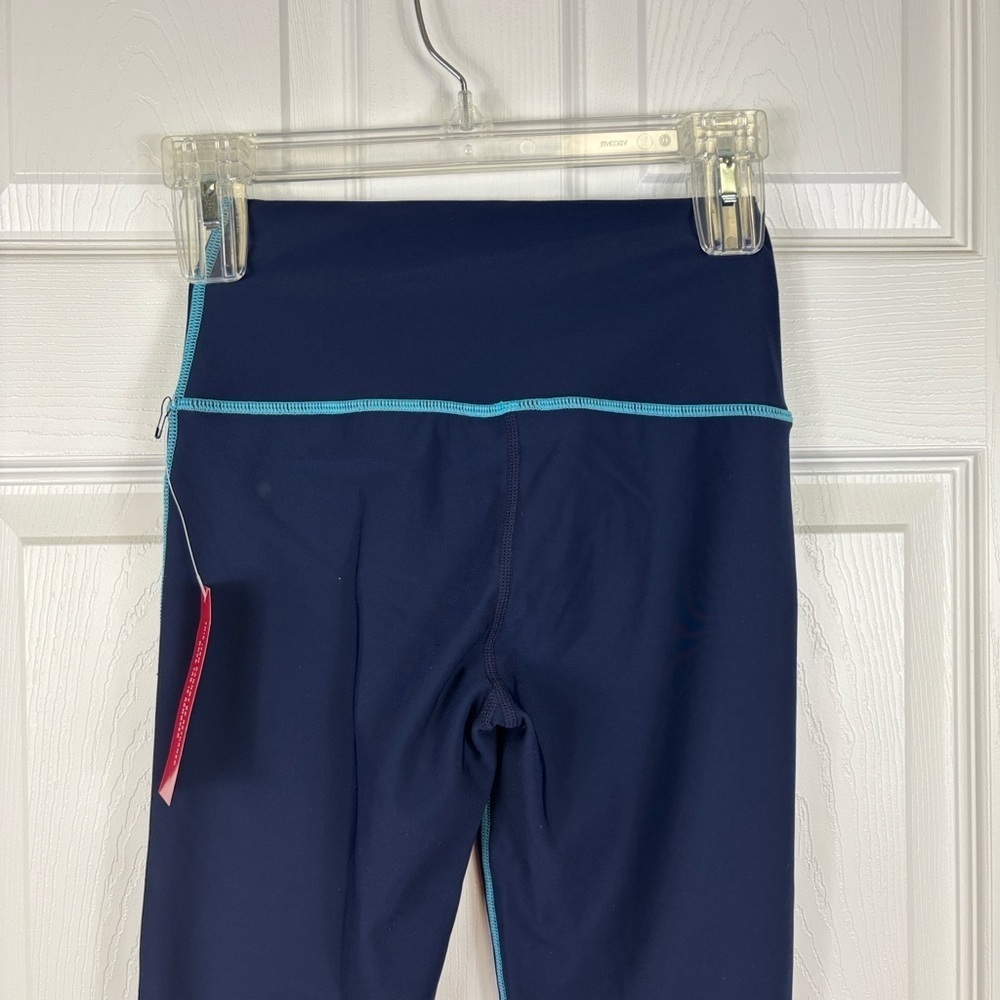 NWT Carbon38 navy high rise legging fleece back sz sm - Picture 7 of 10